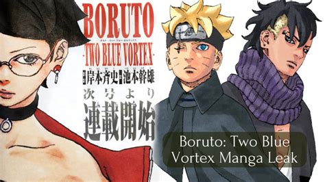 boruto manga leak|Boruto: Two Blue Vortex